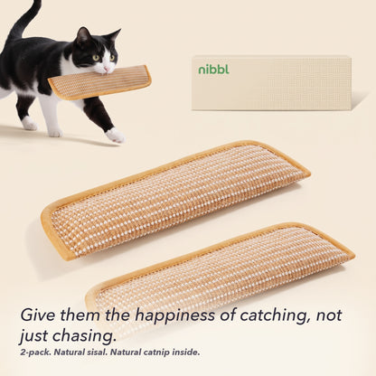 Nibbl® Natural Sisal + 100% Catnip Kicker Toy