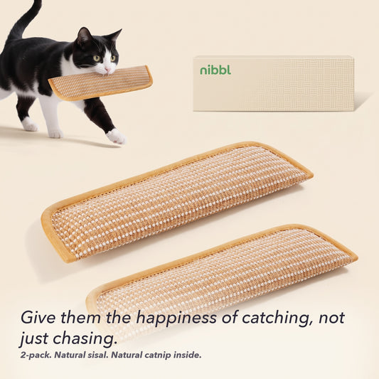 Nibbl® Natural Sisal + 100% Catnip Kicker Toy